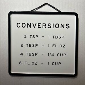 Hearth & Hand with Magnolia Metal Black & White Wall Sign Decor Hanging Chain